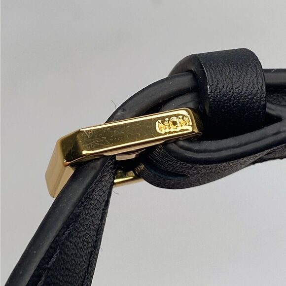 MCM Cubic Monogram Jacquard & Leather Crossbody - Picture 11 of 15